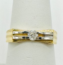 Natural Diamond Ring,14KT 2-Tone Gold'# 2431