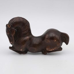 Old Chinese Bronze Horse Ornament