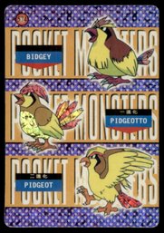Pidgeot Holo Prism Vintage Japanese Pokemon Vending Machine Pocket Monsters A574