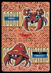 Parasect Holo Prism Vintage Japanese Pokemon Vending Machine Pocket Monsters A591