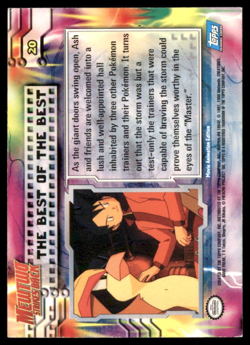 The Best Of The Best HOLO Mewtwo Strikes Back Movie Scene Topps Blue Label Pokemon  Card #26234 | Auctionninja.com