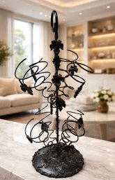 Wrought Iron Wine Tree Rack