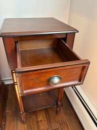 Distressed Wood Side Table