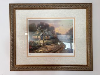 'Teacup Cottage' Thomas Kincaid Signed Numbered Limited Edition