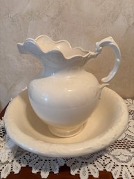 Wash Basin And Pitcher