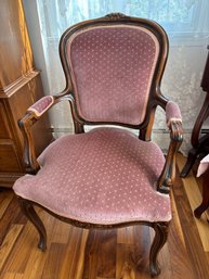 Vintage Louis IV Style Upholstered Armchair
