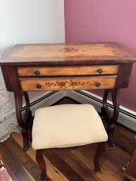 Antique Vanity With Bench