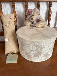 Jewelry, Hatbox Jewelry Box Lot