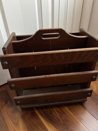 Wood Book/Magazine Crate