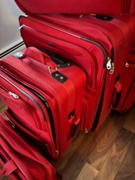 Set Of Bass Red Luggage