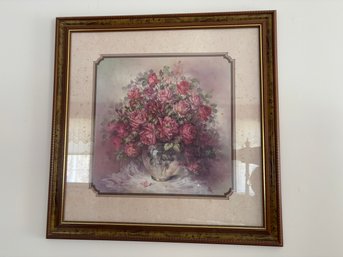 Framed Wall Decor Roses