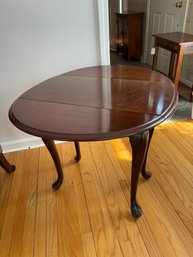Petite Drop Leaf Wood Table