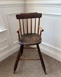 Antique Wood High Chair