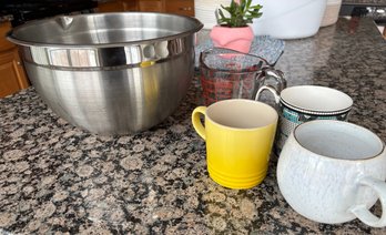 Stainless Steel Mixing Bowl, Mugs,  Measuring Cup