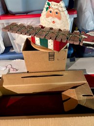 Wood Advent Calendar And Christmas Decor