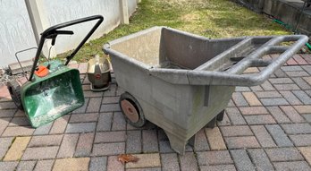 Two Spreaders And Cart