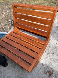Teak Lounge Chair With Cushions #2