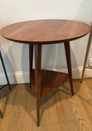 Room &  Board Round Wooden Side Table