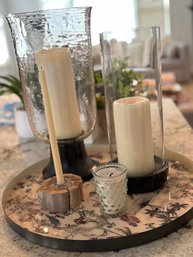 Botanical Tray With Candles