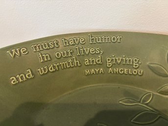 Maya Angelou Themed Bowl And Candle Holder