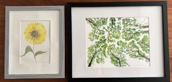 Two Signed Watercolors