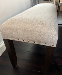 Upholstered Bench With Nail Head Trim