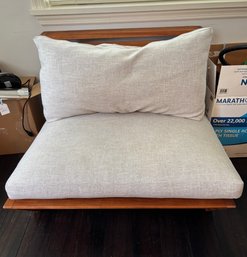 Teak Lounge Chair With Cushions, #1