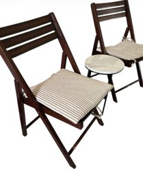 Pottery Barn Chairs And Small Table