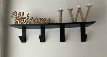 Room & Board Wall Shelf With Hooks & New Frames