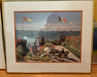 'The Garden At Sainte-Adresse' Framed Poster