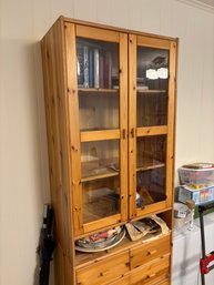 Ikea Wood Cabinet With Glass Front Doors #2