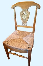 Spanish Carved Wood Side Chair #1