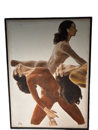 Unknown Artist, Signed, Framed, Ballet Dancers On Canvas