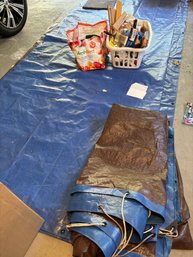 Two Tarps,  Bag And Crate