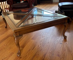 Wood And Glass Coffee Table