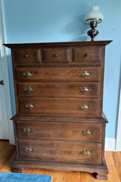 Vintage Ethan Allen Classic Manor Chest On Chest