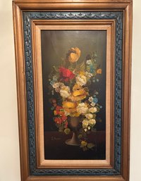Vito Luis Ruggeri Floral Still Life Oil Painting