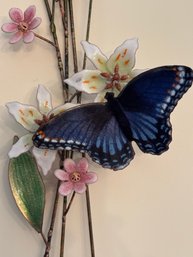 Bovano Of Cheshire Butterflies Copper Enamel Wall Sculpture