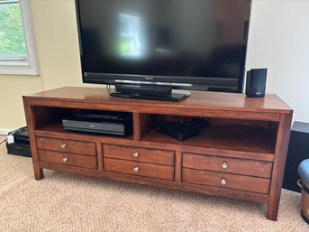 Wood Console Stand