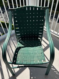 Three Green Patio Chairs