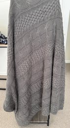 Two Gray Lap Blankets In A Decorative Box
