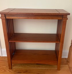 Small Wood  Mission Style Open Bookcase
