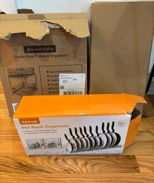 Three Kitchen Cabinet Organizers