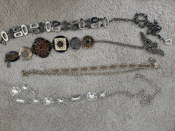 Lot Of 4 Chicos Belts