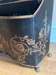 Vintage Florentine-style Hand Painted Magazine Rack