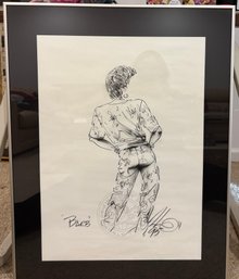 Barb Framed, Signed Sketch