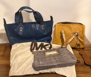 Three Michael Kors Handbags And 1 Wallet