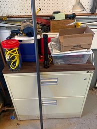 Metal Cabinet With Additional Items