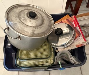 Pots And Pans And Assorted Serving Items