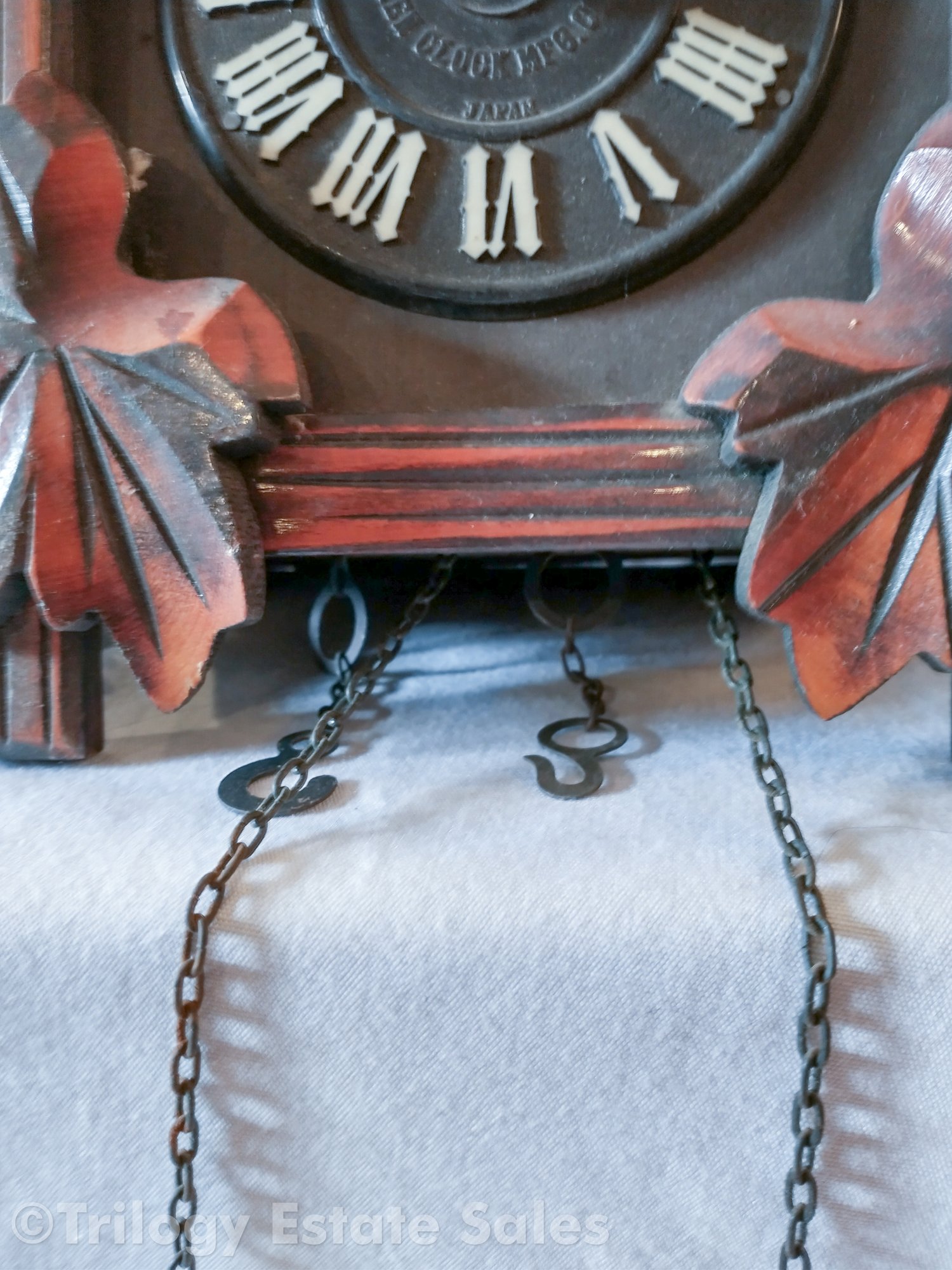 Black Forest Mi-Ken Carved Cuckoo Clock #1404 | Auctionninja.com